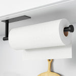Load image into Gallery viewer, Paper Towel Holder – Matte Black Wall Mount Rack, Self-Adhesive or Drill SUS304 Stainless Steel Dispenser