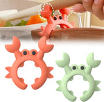 Load image into Gallery viewer, 2Pcs Silicone Crab Utensil Rest – Non-Slip Spoon & Spatula Holder Steam Releaser for Kitchen Stove (Red)