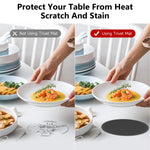 Load image into Gallery viewer, 3 Pack Silicone Trivets for Hot Dishes – Heat-Resistant Pot Holders & Kitchen Counter Mats (Black)