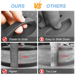 Load image into Gallery viewer, LekDrok 10" Microwave Food Cover – Collapsible Silicone Mat & Splatter Guard for Meal Prep (Charcoal)