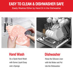 Load image into Gallery viewer, 2 Pack Air Fryer Silicone Liners – Reusable 3–5QT Basket Bowls for Oven & Baking (Pink + Grey)