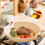 Load image into Gallery viewer, SWEET VIEW 16oz/470ml Oil Dispenser & Sprayer – Glass Olive Oil Pourer for Cooking, Salad & BBQ (White)