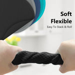 Load image into Gallery viewer, 3 Pack Silicone Trivets for Hot Dishes – Heat-Resistant Pot Holders & Kitchen Counter Mats (Black)