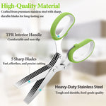Load image into Gallery viewer, 2025 Upgraded Herb Scissors – Sharp Stainless Steel Herb Cutter Shears for Kitchen & Cooking (Green)