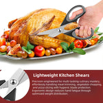 Load image into Gallery viewer, All-Purpose Kitchen Scissors with Sheath – Durable Stainless Steel Cooking Shears, Dishwasher Safe (Black Gray)
