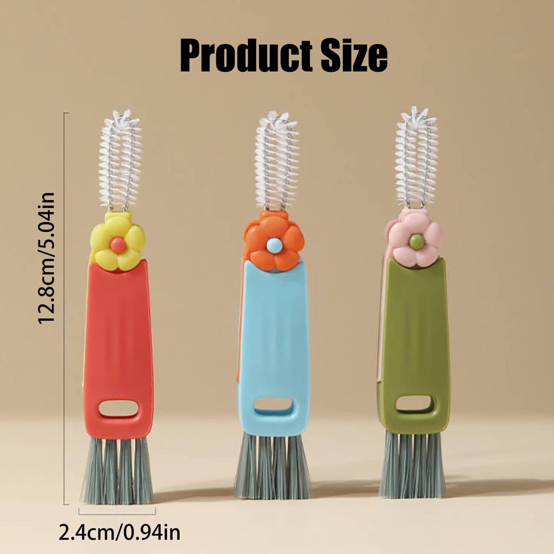 Swicado 3-in-1 Cup Lid Cleaning Brush – Multifunctional Bottle & Cup Cleaner Tool for Home & Kitchen (2025 New)