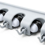 Load image into Gallery viewer, LETMY Broom Holder Wall Mount – 5 Slot 6 Hook Mop &amp; Tool Organizer Rack for Home, Garage &amp; Garden
