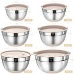 Load image into Gallery viewer, 26PCS Stainless Steel Mixing Bowls with Airtight Lids – Non-Slip Kitchen Bowl Set with Graters (7 to 1QT)
