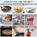 Load image into Gallery viewer, LekDrok 10&quot; Microwave Food Cover – Collapsible Silicone Mat &amp; Splatter Guard for Meal Prep (Charcoal)
